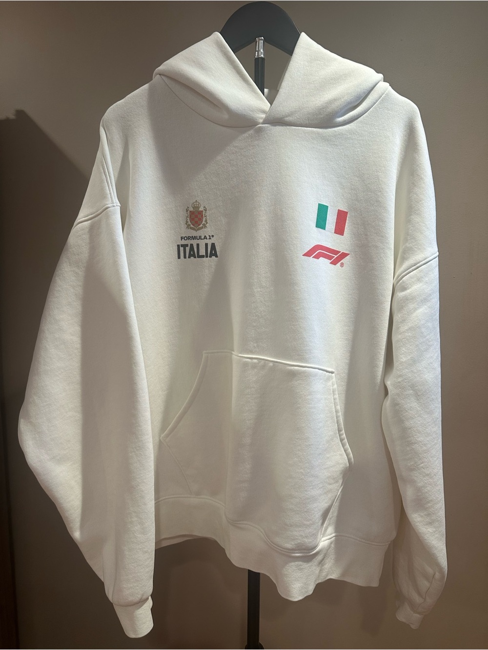PacSun White Italia Logo Crewneck Sweatshirt